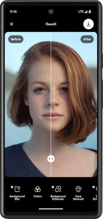 Screenshot of Remini app